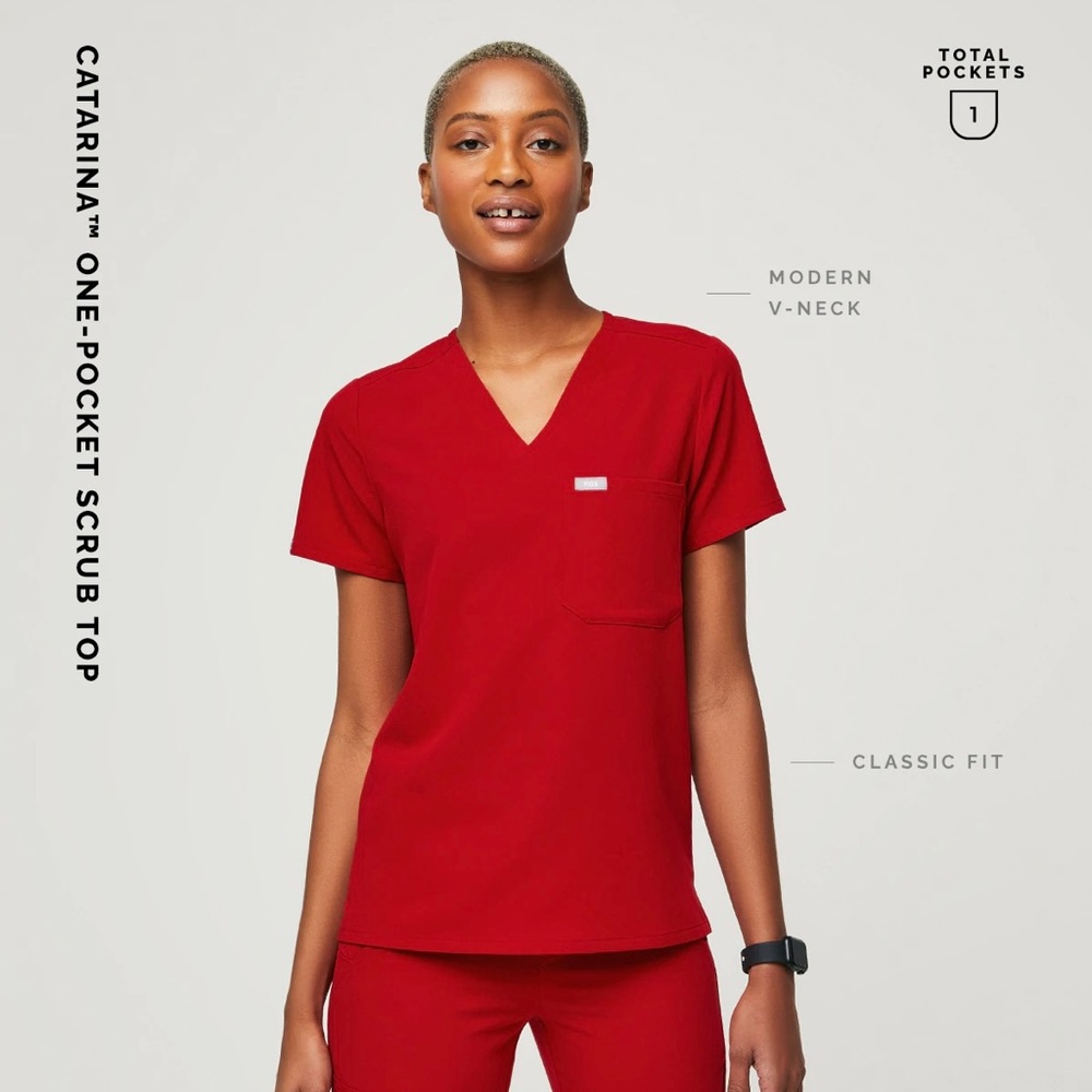 Catarina One-Pocket Scrub Top and Zamora High Waisted  Jogger Scrub Pants 2.0